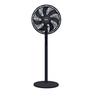 ventilateur sur pied noir 50 w, télécommande, pales ø40cm