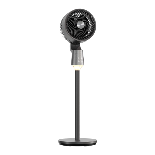 ventilateur oscillation 3d avec éclairage led, télécommande, 50 w, pales ø17 cm