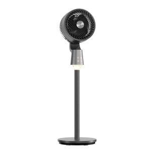 ventilateur oscillation 3d avec éclairage led, télécommande, 50 w, pales ø17 cm