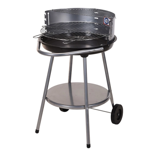 barbecue rond à roulettes, ø51x 80 cm