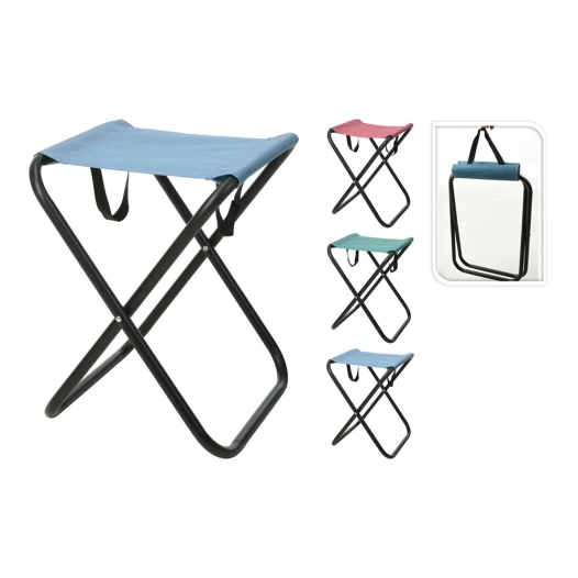 tabouret de camping pliant couleurs assorties
