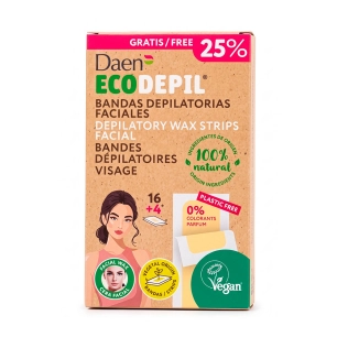 bandes de cire à froid ecodepil visage 16 + 4 unités