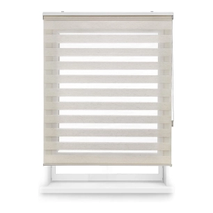 store enrouleur clip & fix, jour et nuit, paris, beige, 150 x 250 cm
