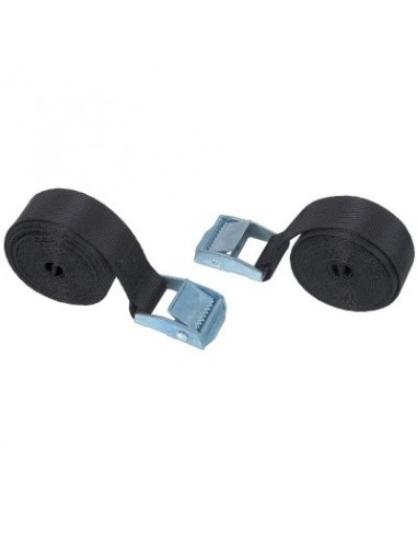 Sangle Boucle Blanche 25mm Fixation sécurisée, pack de 2 - Joubert