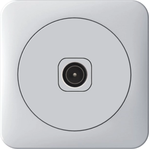 prise tv simple blanche