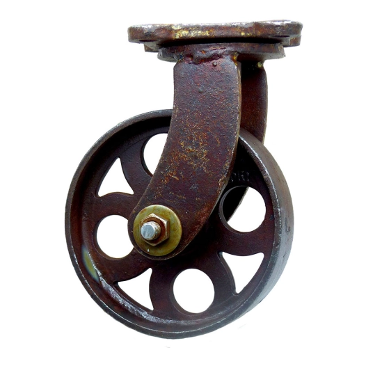 roulette avec base pivotante rustique ø150 mm