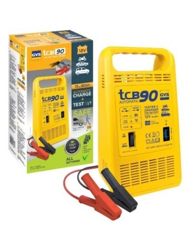 Chargeur GYS TCB 90 Automatic Chargeur intelligent 12V 15-90 Ah - GYS