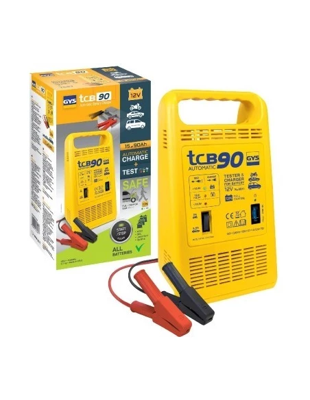 Chargeur de batterie tcb90 automatic bg 2 et 5,5 15 à 90 ah 120