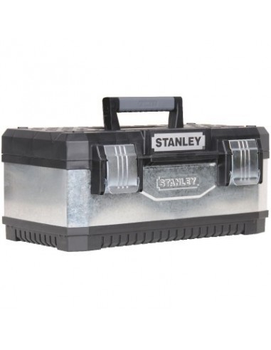 Stanley Boîte à Outils Galvanisée BG Robuste, bi-matière et galvanisée pour durer - Stanley