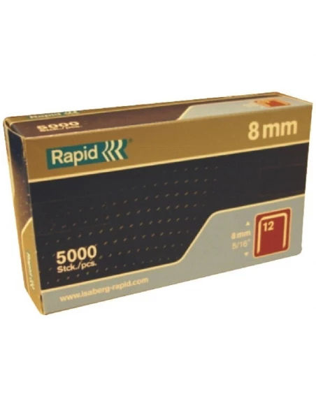 Agrafe n°12, 14mm, galva 5000 pièces