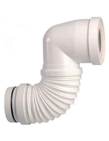 Pipe souple coudée extensible à mémoire de forme ø 110 - 100 - 93