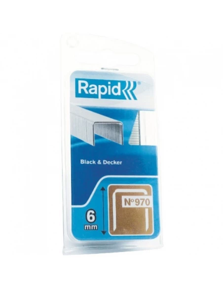 Agrafe n°970, 6mm, galva 1340 pièces - RAPID