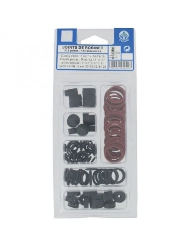 Joints Assortis Robinets Kit de réparation universel pour fuites de robinets - Watts