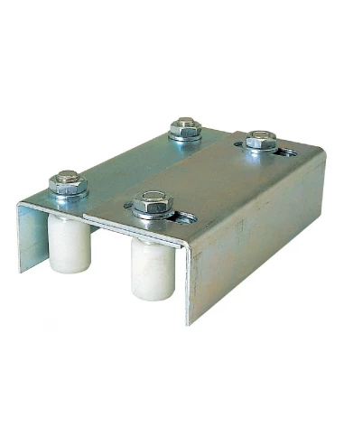 Plaque guide de portail coulissant