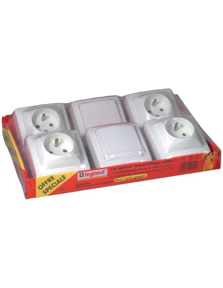 Lot De 2 Va-et-vient Et 4 Prises 2p+t Legrand - Asl