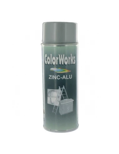 Peinture aérosol Galvanisation à froid 400ml - COLORWORKS