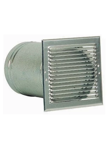 Entrée/sortie d'air murale 160 mm galva