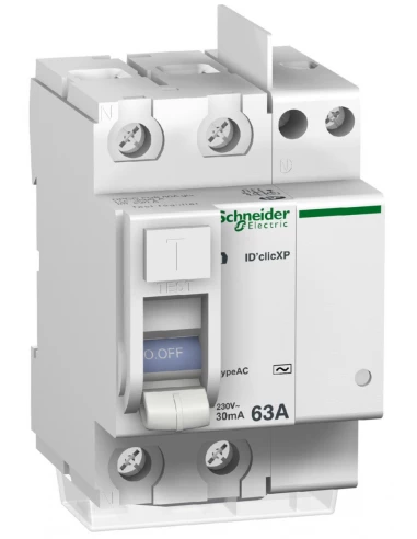 Interrupteur différentiel 2p 63a 30ma ac peignable