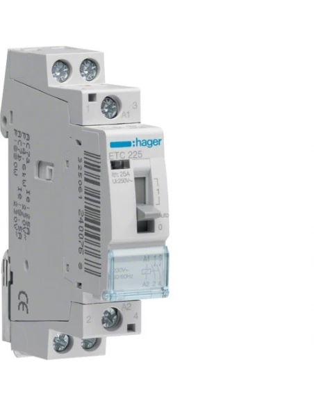 Contacteur jour nuit 25a, 2f, 230v