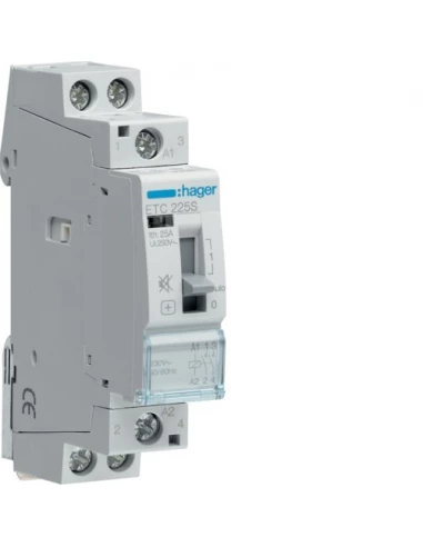 Contacteur silencieux jour nuit 25a, 2f, 230v