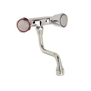 Melangeur d'evier mural chrome - entraxe special 60mm