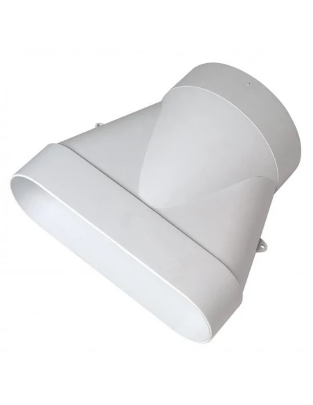 Raccord gaine plate 125 pour gaine ronde