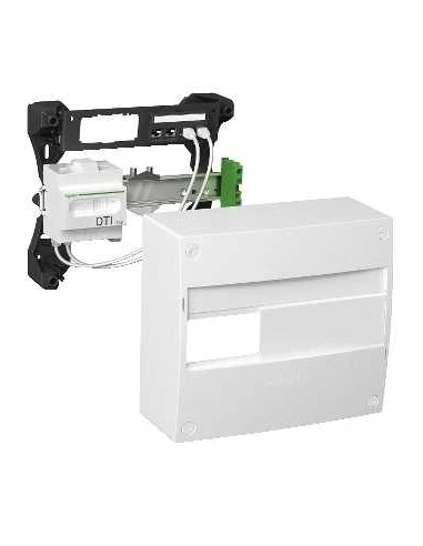 Coffret de communication Resi9 grade 2 4 RJ45 catégorie 6 - Schneider Electric