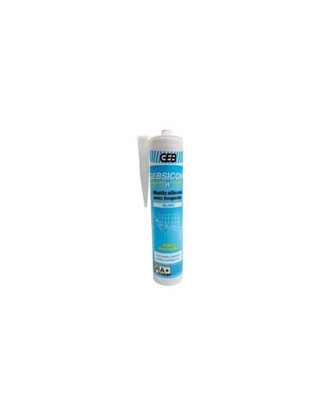 Mastic silicone sanitaire gebsicone w blanc
