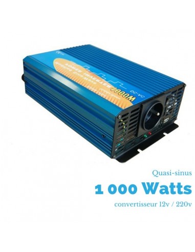 Convertisseur 1000 watts 12v/230v quasi-sinus