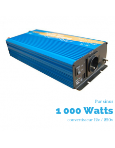 CONVERTISSEUR 12V 220V Pur Sinus 1000W/2000W Onduleur 12v 220v Convertisseur de EUR 267,99