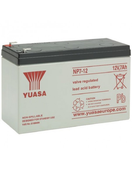 Yuasa - Batterie Plomb Yuasa 12v 7ah Np7-12