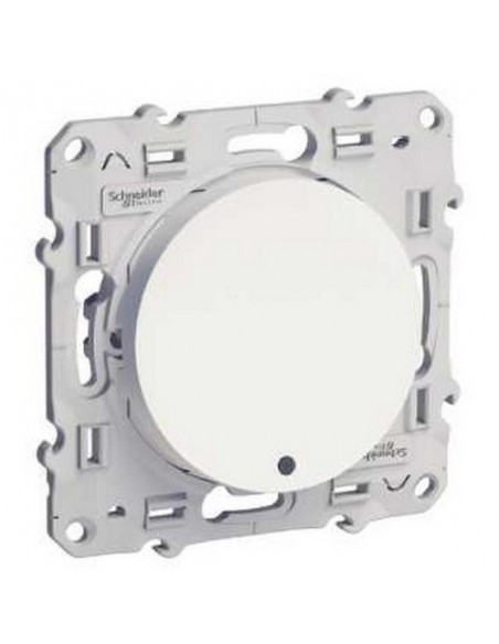 Interrupteur va et vient lumineux blanc 10 a à vis led orange 1,5 ma local ou temoin odace