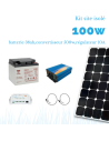 Kit solaire 100w , batterie 38 ah, 600w