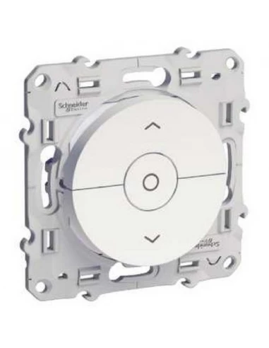 Interrupteur volet-roulant blanc 3 boutons montée/descente/stop à vis odace,