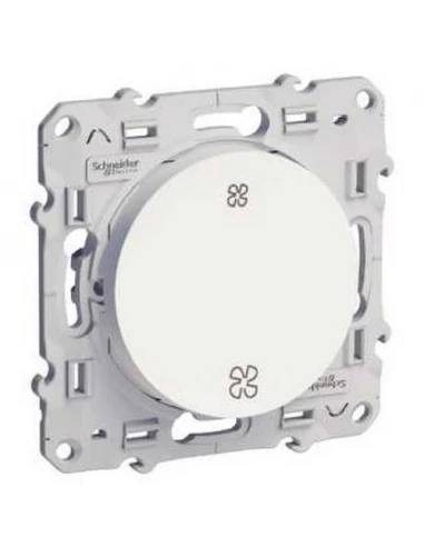 Interrupteur vmc blanc odace, sans position arrêt, à vis