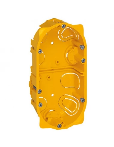 Boitier cloison sêche 2 postes prof 40mm diam 67, legrand batibox