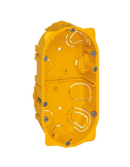 Boitier cloison sêche 2 postes prof 40mm diam 67, legrand batibox