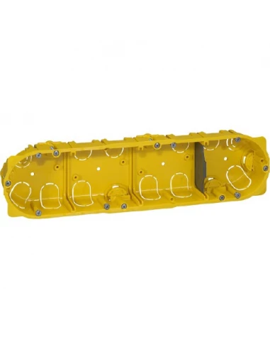 Boitier cloison sêche 4 postes prof 40mm diam 67, legrand batibox