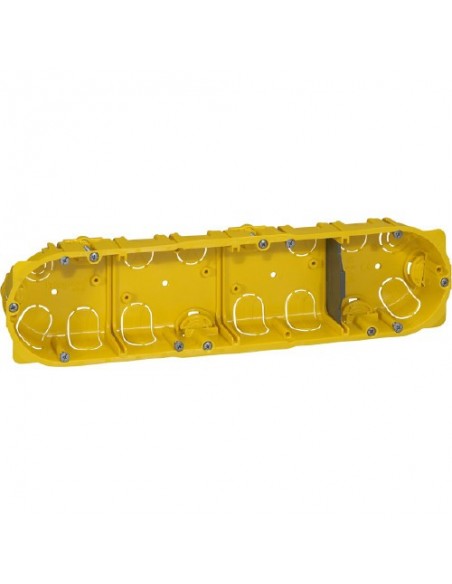 Boitier cloison sêche 4 postes prof 40mm diam 67, legrand batibox
