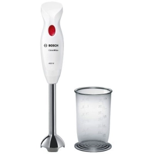 Mixeur plongeant CleverMixx-400 W-1 vitesse -Pied inox amovible-Bol mixeur -Blanc - BOSCH