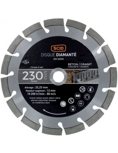 Disque béton granit haut de gamme 230 22,23