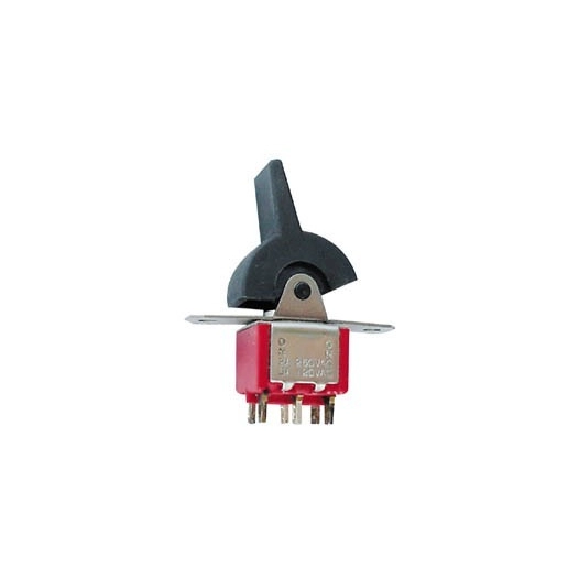 Interrupteur a levier plastique bipolaire vertical pour ci on-on