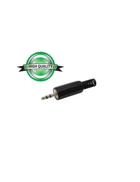 25 jack male 2 5mm stereo - plastique noir