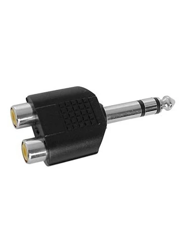 Double rca femelle vers jack male 6 35mm stereo-10 pièces