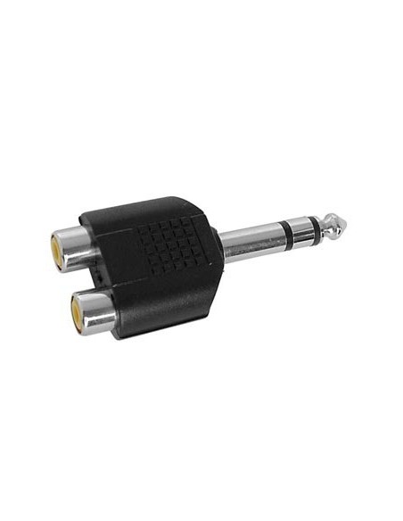 Double rca femelle vers jack male 6 35mm stereo-10 pièces