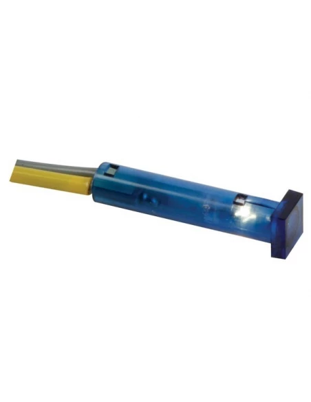 Voyant carre 7 x 7mm 24v bleu