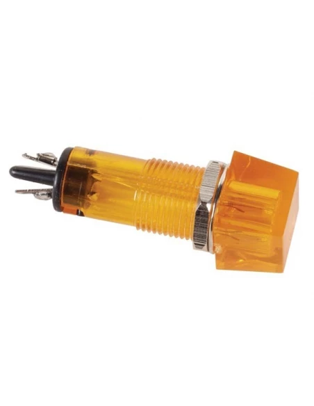Voyant carre 11 5 x 11 5mm 220v orange