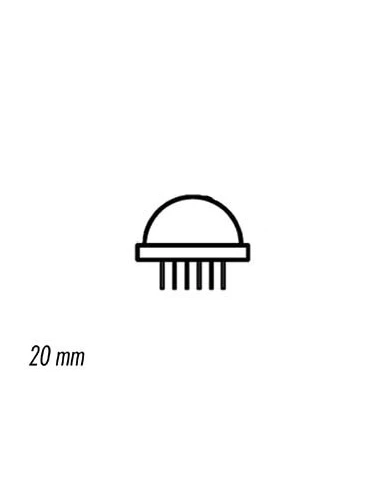 Led geante rouge diffusante 20mm