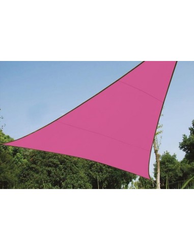Voile solaire - triangle - 5 x 5 x 5 m - couleur: fuchsia