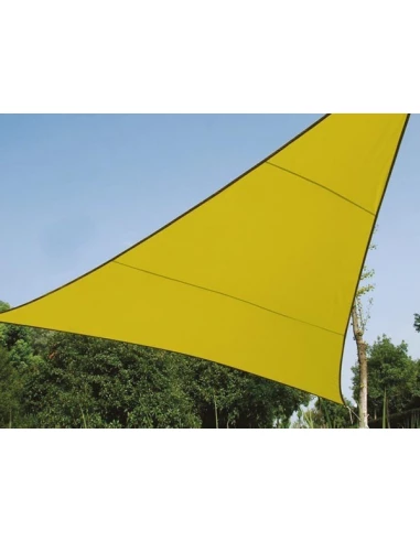 Voile solaire - triangle - 5 x 5 x 5 m - couleur: vert lime